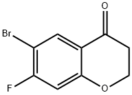 6-BROMO-7-FLUOROCHROMAN-4-ONE Struktur