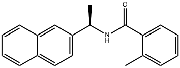 2-Methyl-N-(1R-naphthalen-2-yl-ethyl)-benzamide Struktur