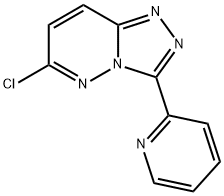 1,2,4-Triazolo[4,3-b]pyridazine, 6-chloro-3-(2-pyridinyl)- Struktur