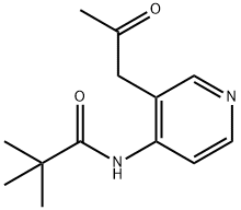 N-(3-(2-Oxopropyl)pyridin-4-yl)pivalamide Struktur