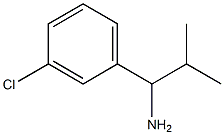 1-(3-CHLOROPHENYL)-2-METHYLPROPAN-1-AMINE Struktur