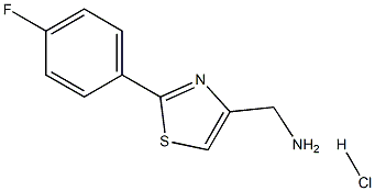 C-[2-(4-Fluoro-phenyl)-thiazol-4-yl]-methylamine hydrochloride Struktur