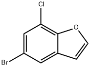 5-Bromo-7-chlorobenzofuran Struktur