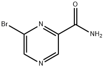 6-bromopyrazine-2-carboxamide Struktur