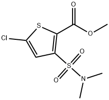 methyl 5-chloro-3-(N,N-dimethylsulfamoyl)thiophene-2-carboxylate Struktur