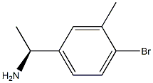 (1S)-1-(4-BROMO-3-METHYLPHENYL)ETHYLAMINE Struktur