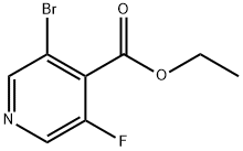 Ethyl 3-Bromo-5-Fluoroisonicotinate Struktur