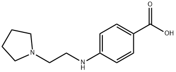 Benzoic acid,4-[[2-(1-pyrrolidinyl)ethyl]amino]- Struktur