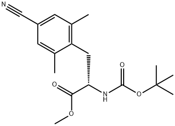 (S)-methyl 2-((tert-butoxycarbonyl)amino)-3-(4-cyano-2,6-dimethylphenyl)propanoate