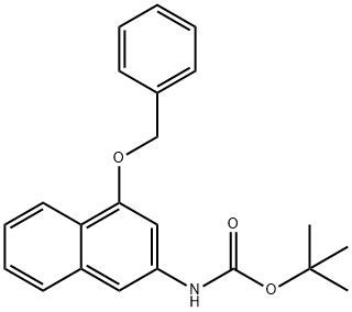 N-(tert-butyloxycarbonyl)-4-(benzyloxy)-2-naphthylamine Structure