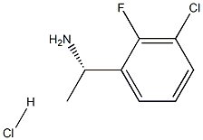 (S)-1-(3-Chloro-2-fluorophenyl)ethanamine hydrochloride Struktur