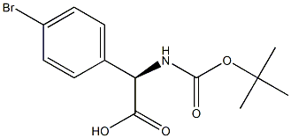 (2R)-2-[(TERT-BUTOXY)CARBONYLAMINO]-2-(4-BROMOPHENYL)ACETIC ACID Struktur