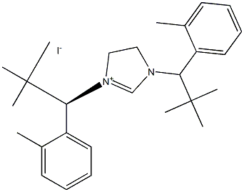 1,3-Bis[(1S)-2,2-dimethyl-1-(2-tolyl)propyl]imidazolinium iodide Struktur