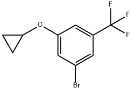 1-bromo-3-cyclopropoxy-5-(trifluoromethyl)benzene Struktur