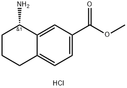 (S)-METHYL 8-AMINO-5,6,7,8-TETRAHYDRONAPHTHALENE-2-CARBOXYLATE HYDROCHLORIDE Struktur