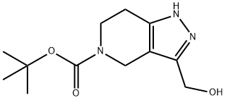 3-Hydroxymethyl-1,4,6,7-Tetrahydro-Pyrazolo[4,3-C]Pyridine-5-Carboxylic Acid Tert-Butyl Ester Struktur