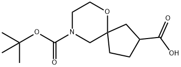 6-Oxa-9-Aza-Spiro[4.5]Decane-2,9-Dicarboxylic Acid 9-Tert-Butyl Ester Struktur