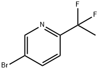 5-Bromo-2-(1,1-difluoroethyl)pyridine Struktur