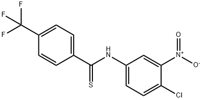 N-(4-Chloro-3-nitrophenyl)-4-(trifluoromethyl)benzothioamide Struktur