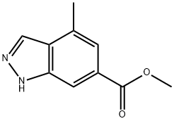 Methyl 4-methyl-1H-indazole-6-carboxylate Struktur