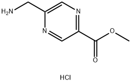 Methyl 5-(Aminomethyl)pyrazine-2-carboxylate Hydrochloride Struktur