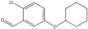 2-chloro-5-(cyclohexyloxy)benzaldehyde Struktur