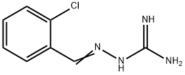 2-[(2-chlorophenyl)methylideneamino]guanidine
 Struktur