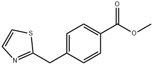 methyl 4-(thiazol-2-ylmethyl)benzoate Struktur