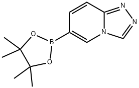 6-(4,4,5,5-tetramethyl-1,3,2-dioxaborolan-2-yl)-[1,2,4]triazolo[4,3-a]pyridine Struktur