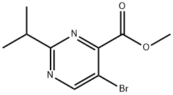 Methyl 5-bromo-2-isopropylpyrimidine-4-carboxylate Struktur