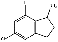 5-CHLORO-7-FLUORO-2,3-DIHYDRO-1H-INDEN-1-AMINE Struktur