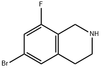 6-bromo-8-fluoro-1,2,3,4-tetrahydroisoquinoline Struktur