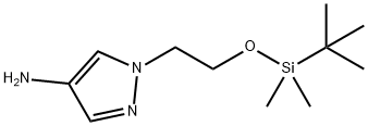 1-(2-((tert-butyldimethylsilyl)oxy)ethyl)-1H-pyrazol-4-amine Struktur