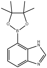 4-(Tetramethyl-1,3,2-dioxaborolan-2-yl)-3H-1,3-benzodiazole Struktur