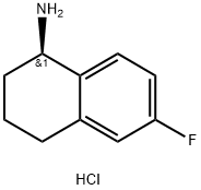 (R)-6-氟-1,2,3,4-四氫萘胺鹽酸鹽, 1373232-18-8, 結(jié)構(gòu)式