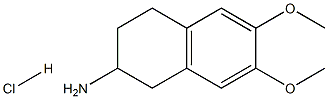 6,7-Dimethoxy-1,2,3,4-tetrahydro-naphthalen-2-ylamine hydrochloride Struktur