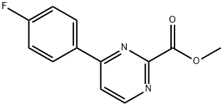 Methyl 4-(4-fluorophenyl)pyrimidine-2-carboxylate Struktur