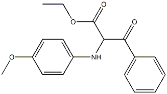 Ethyl 2-((4-methoxyphenyl)amino)-3-oxo-3-phenylpropanoate Struktur