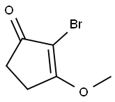 2-bromo-3-methoxycyclopent-2-enone Struktur