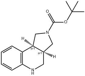 Cis-Tert-Butyl 3,3A,4,5-Tetrahydro-1H-Pyrrolo[3,4-C]Quinoline-2(9Bh)-Carboxylate Structure