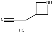 2-(azetidin-3-yl)acetonitrile hydrochloride Struktur