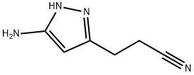 3-(3-amino-1H-pyrazol-5-yl)propanenitrile Struktur