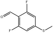 2,6-difluoro-4-(methylthio)benzaldehyde Struktur