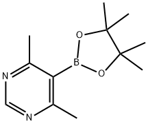 4,6-dimethyl-5-(4,4,5,5-tetramethyl-1,3,2-dioxaborolan-2-yl)Pyrimidine Struktur