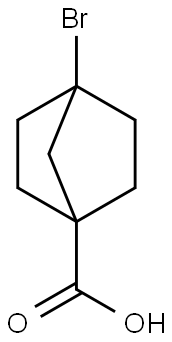 4-bromobicyclo[2.2.1]heptane-1-carboxylic acid Struktur