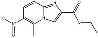 5-Methyl-6-nitro-imidazo[1,2-a]pyridine-2-carboxylic acid ethyl ester Struktur