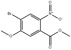 4-Bromo-5-methoxy-2-nitro-benzoic acid methyl ester Struktur