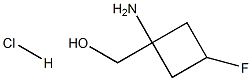 (1-amino-3-fluorocyclobutyl)methanol hydrochloride Struktur