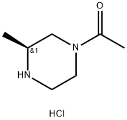 (S)-1-(3-Methyl-Piperazin-1-Yl)-Ethanone Hydrochloride Struktur