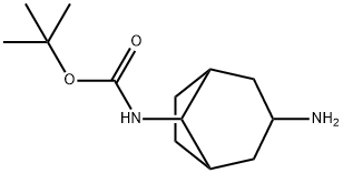 tert-butyl N-{3-aminobicyclo[3.2.1]octan-8-yl}carbamate Struktur